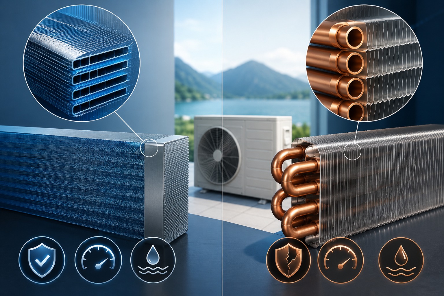 Dàn tản nhiệt Microchannel của điều hòa Daikin bền hơn ống đồng truyền thống ra sao?