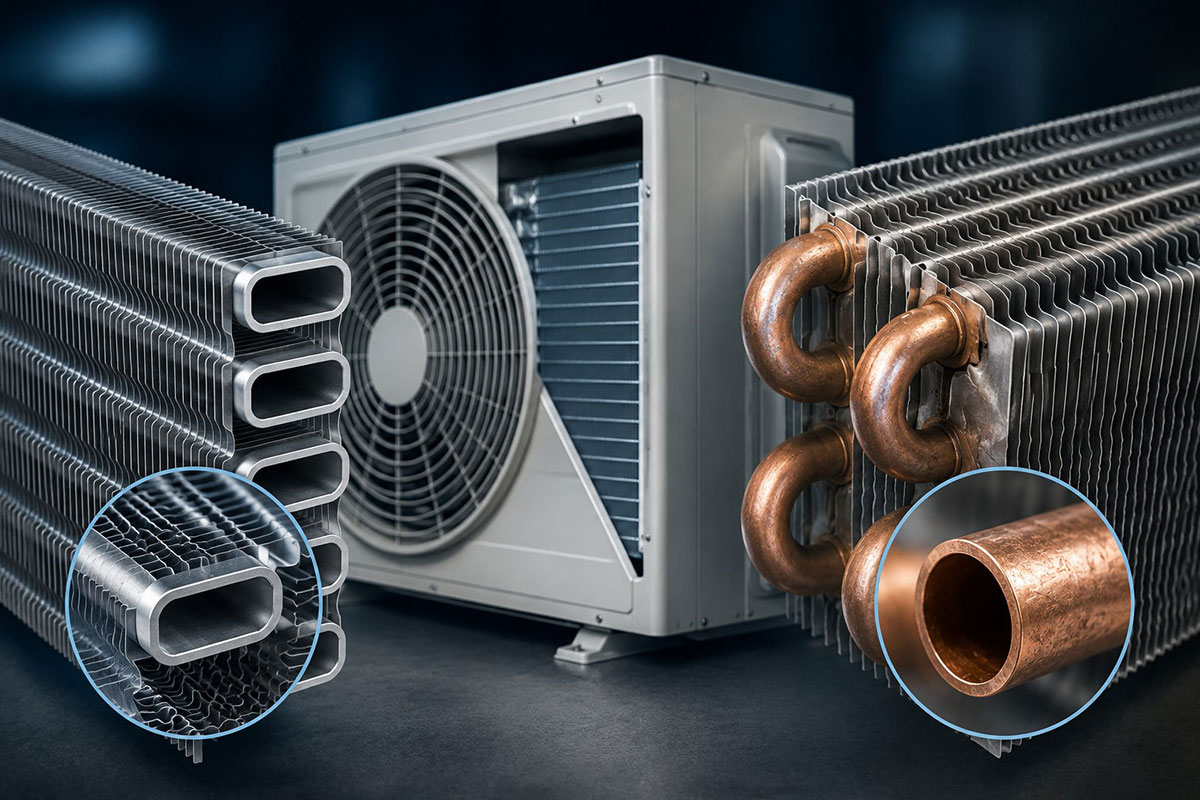Dàn tản nhiệt Microchannel của điều hòa Daikin bền hơn ống đồng truyền thống ra sao?