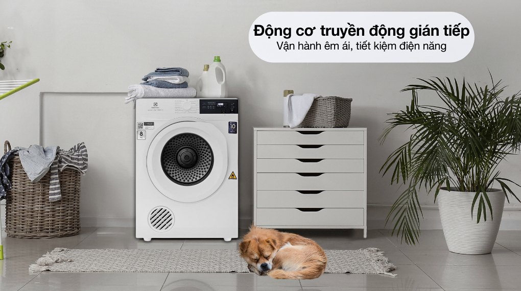 Lựa chọn chiếc máy sấy quần áo Electrolux EDV904H3WC sấy khô nhanh chóng, tiện ích đủ đầy