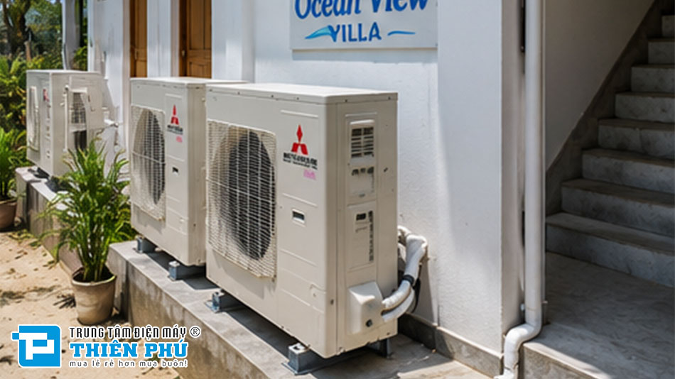 Lưu ý quan trọng khi lắp đặt và bảo dưỡng dàn nóng điều hòa trung tâm Mitsubishi FDC140KXEN6 tại khu vực gần biển
