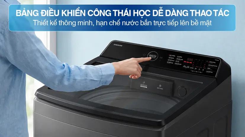 Máy giặt Samsung lồng đứng 17kg WA40F17E7CSV và WA17CG6886BVSV: Nên dùng loại nào? 