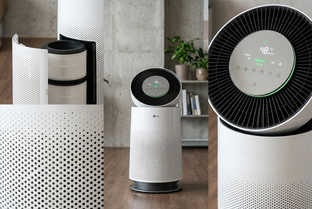 Review chi tiết máy lọc không khí LG PuriCare AS65GDWH0 1 tầng có đáng mua?