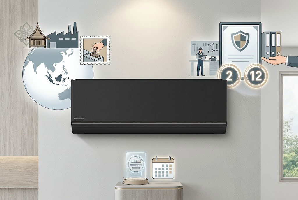 Điều hòa Panasonic CS-AU12BKH-8 sản xuất ở đâu? Chế độ bảo hành thế nào?