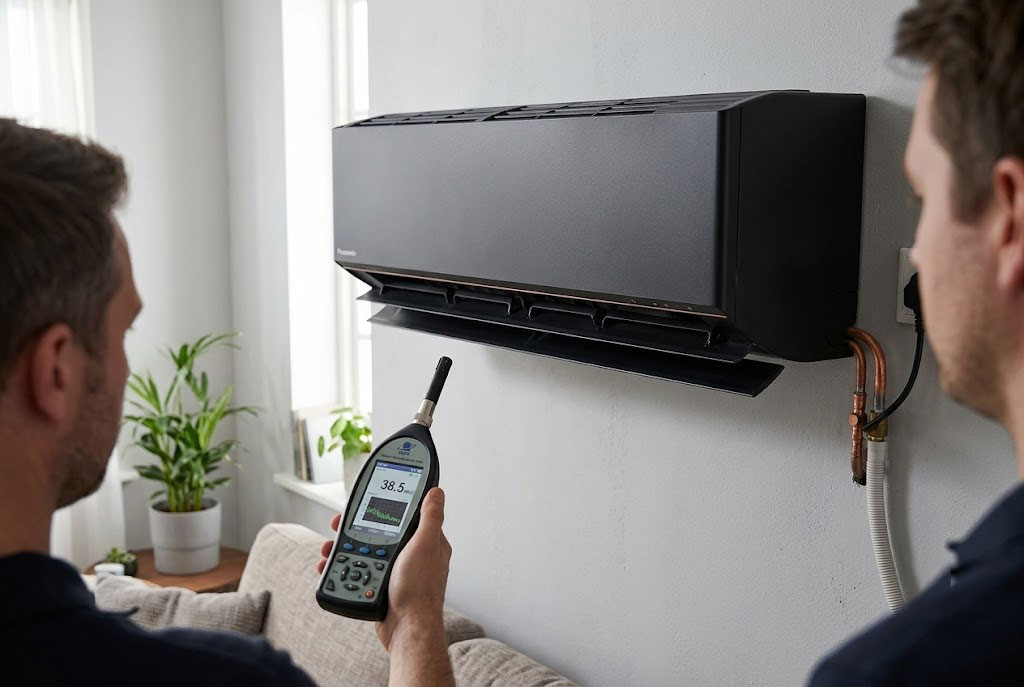 Test độ ồn thực tế khi vận hành của điều hòa Panasonic 9000btu inverter CS-AU9BKH-8