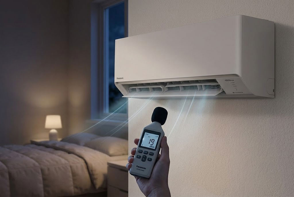 Đánh giá về độ ồn điều hòa Panasonic 12000btu CS-RU12CKH-8D khi bật chế độ ngủ đêm
