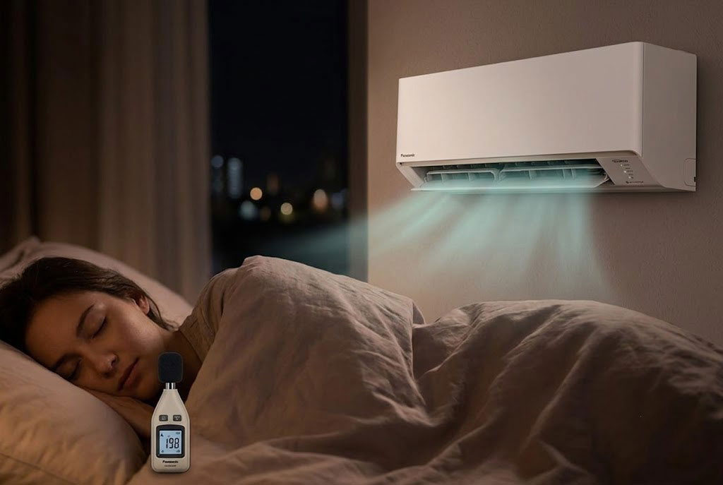 Đánh giá về độ ồn điều hòa Panasonic 12000btu CS-RU12CKH-8D khi bật chế độ ngủ đêm
