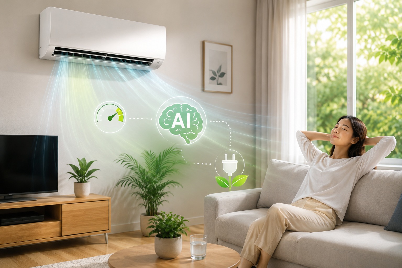 ECO tích hợp A.I trên điều hòa Panasonic CS-U9BKH-8 giúp tiết kiệm điện như thế nào?
