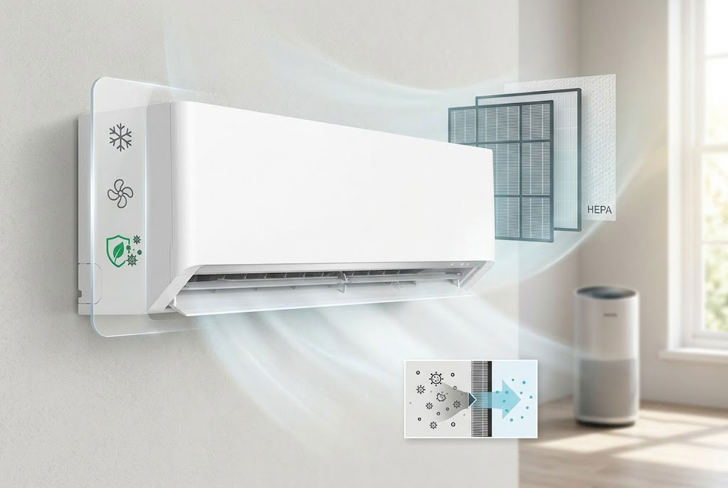 Điều hòa Panasonic 12000btu CS-XU12BKH-8 cao cấp có thể thay thế máy lọc không khí?