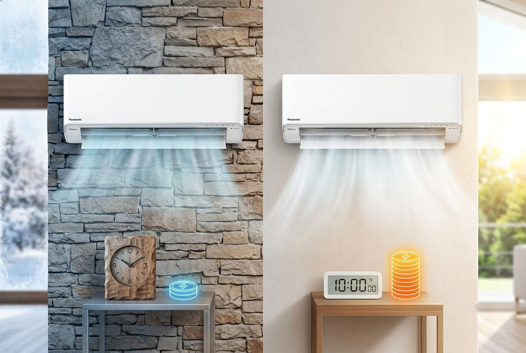 So sánh tiền điện mùa đông và mùa hè khi sử dụng điều hòa Panasonic 2 chiều CS-XZ12BKH-8