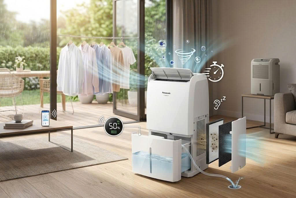 7 Tính năng vượt trội giúp máy hút ẩm Panasonic F-YCT10V đánh bại các đối thủ cùng phân khúc