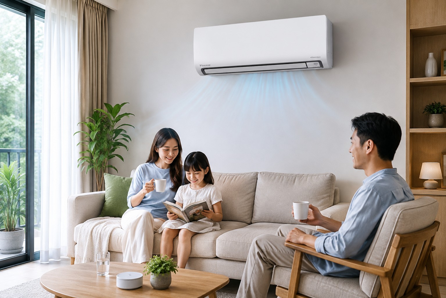 Bí quyết dùng điều hòa Daikin FTHB50ZVMV không lo khô da, nghẹt mũi nhờ Humid Comfort