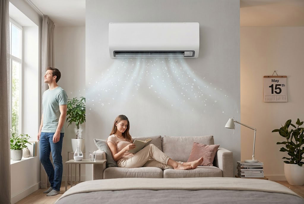 Bí quyết dùng điều hòa Daikin FTHB50ZVMV không lo khô da, nghẹt mũi nhờ Humid Comfort