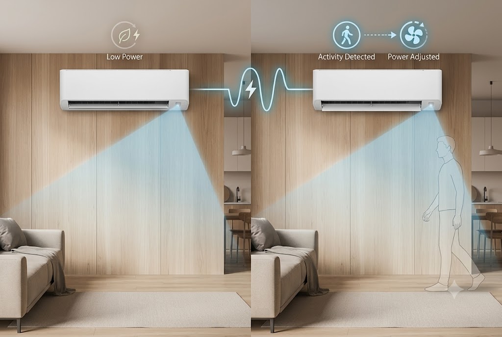 Khám phá cơ chế tiết kiệm điện của mắt thần thông minh trên điều hòa Daikin FTKY71ZVMV