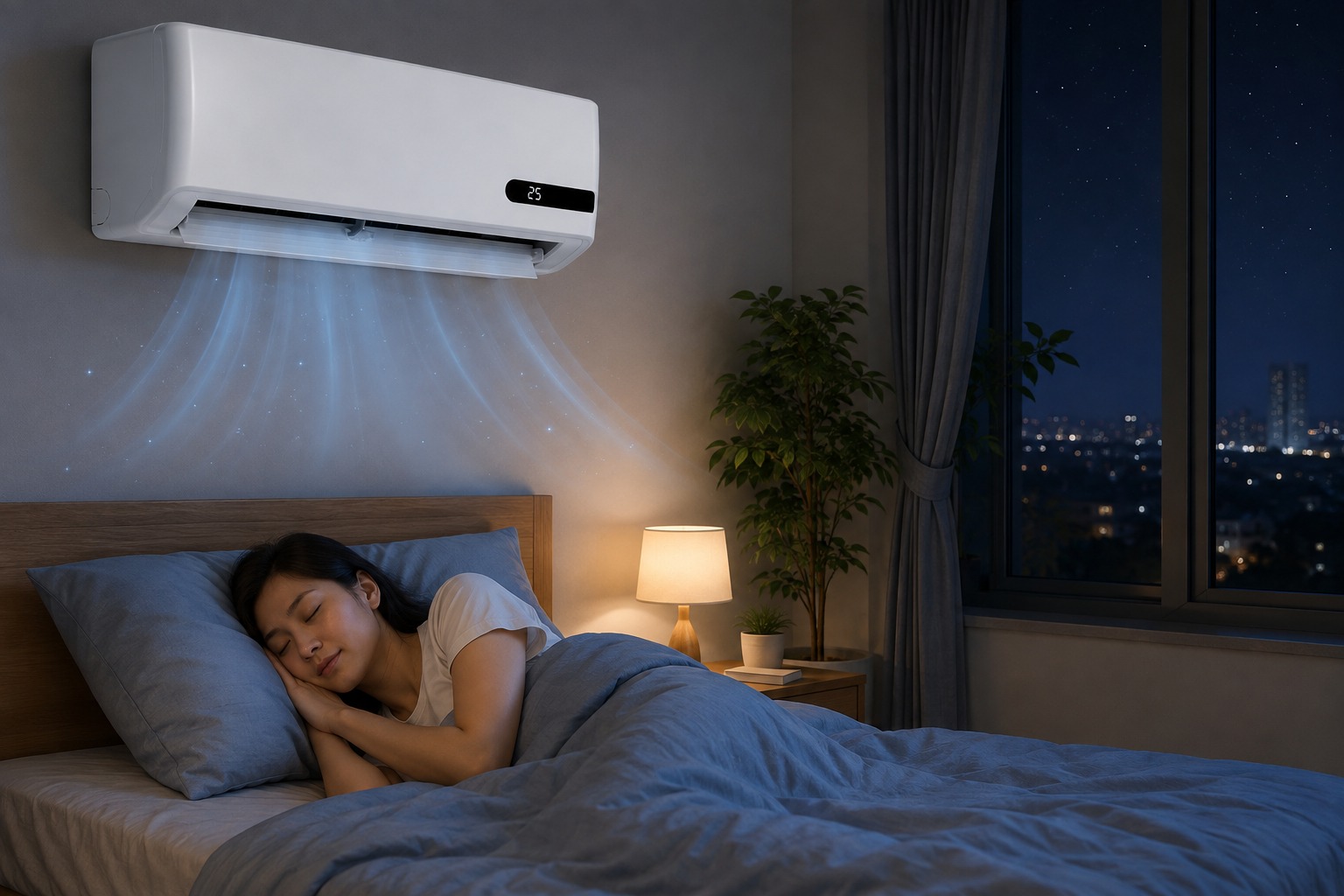 Trải nghiệm chế độ ngủ đêm Sleep Mode thông minh trên điều hòa Casper GC-12IB36