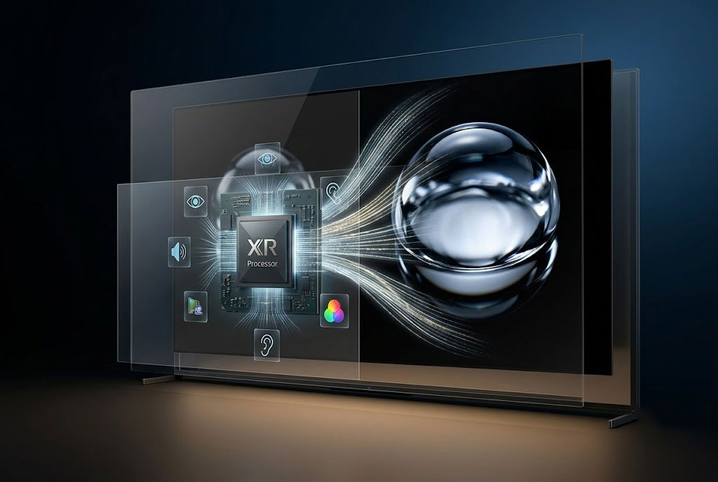 Vai trò của bộ xử lý XR Processor đối với chất lượng hiển thị của tivi Sony OLED K-55XR80M2