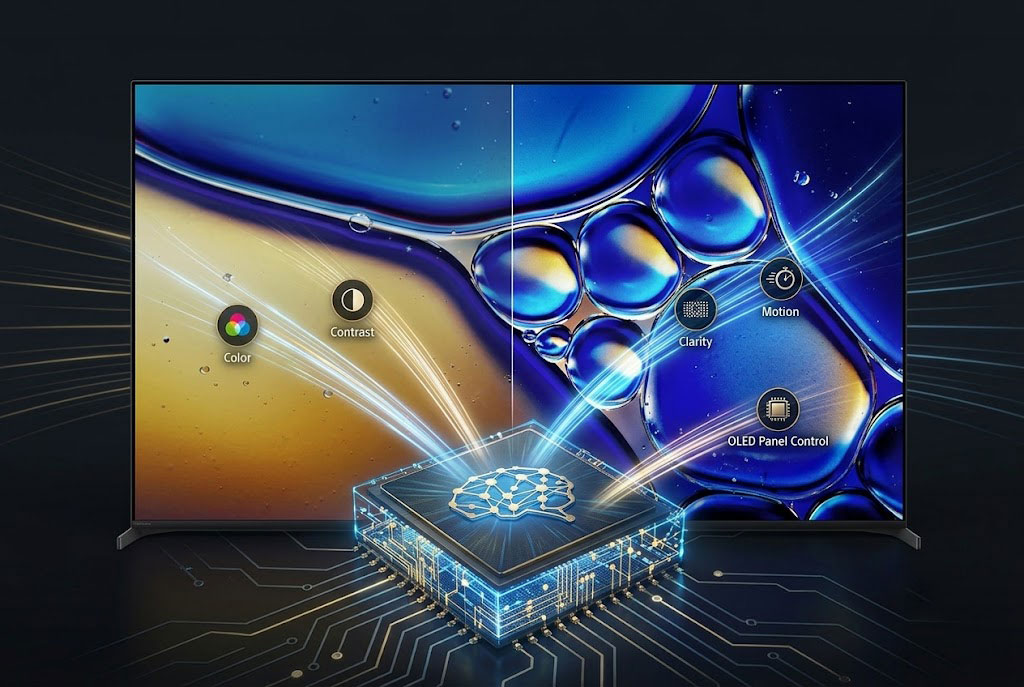 Vai trò của bộ xử lý XR Processor đối với chất lượng hiển thị của tivi Sony OLED K-55XR80M2