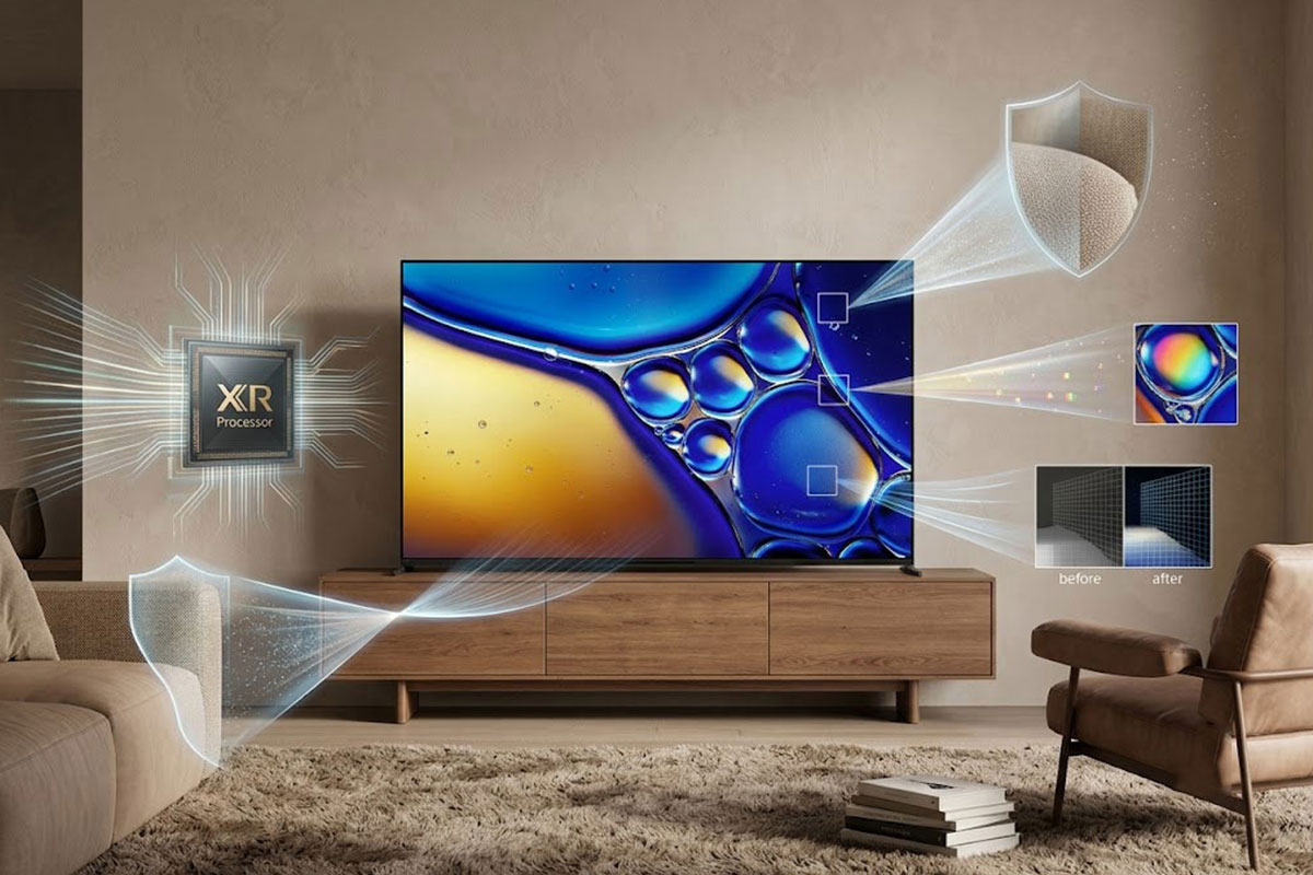 Vai trò của bộ xử lý XR Processor đối với chất lượng hiển thị của tivi Sony OLED K-55XR80M2