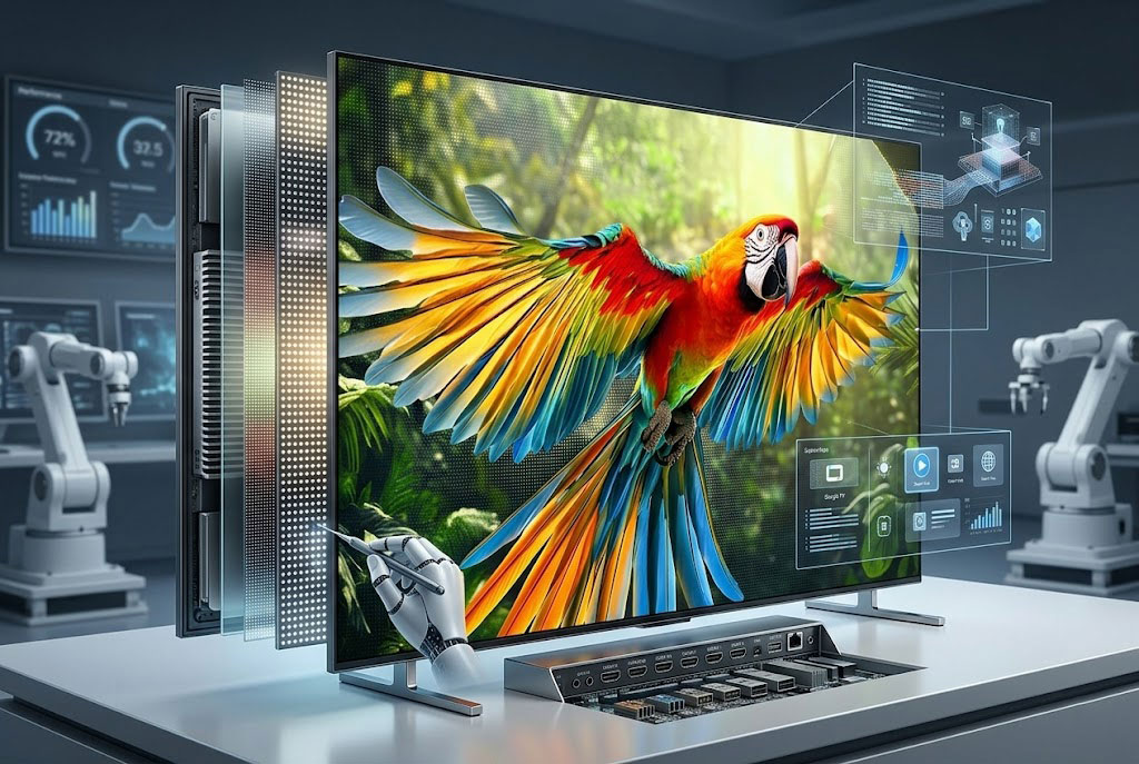 Mổ xẻ ưu nhược điểm của google tivi Sony Mini LED 98 inch 4K K-98XR70M2 mới 2026