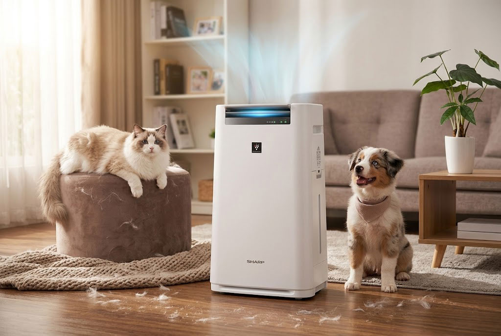 Nhà có nuôi thú cưng: Máy lọc không khí Sharp KC-F30EV-W khử mùi tốt không?
