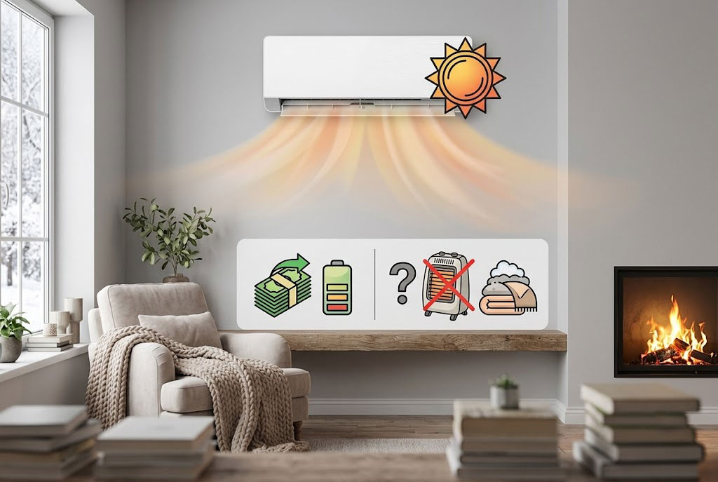 Có nên mua điều hòa Casper 2 chiều 9000btu QH-09IU36A để thay thế máy sưởi mùa đông?