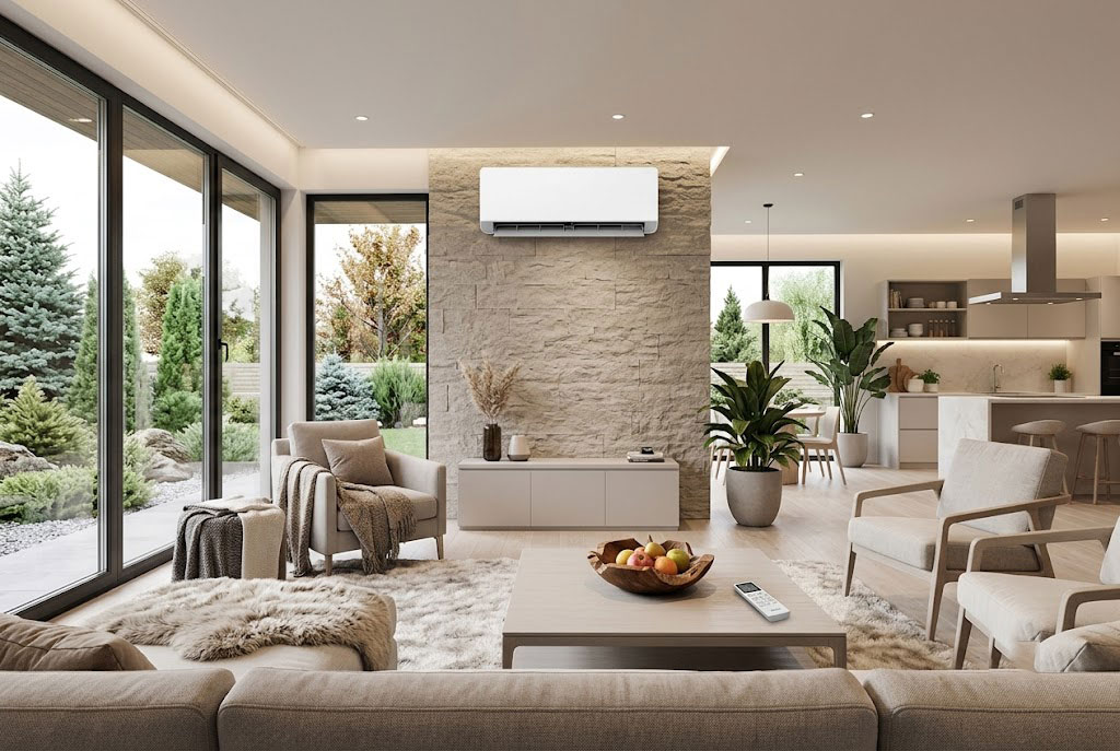 Giải pháp điều hòa 4 mùa cho phòng khách 40m2: Chọn điều hòa Casper QH-24IU36A