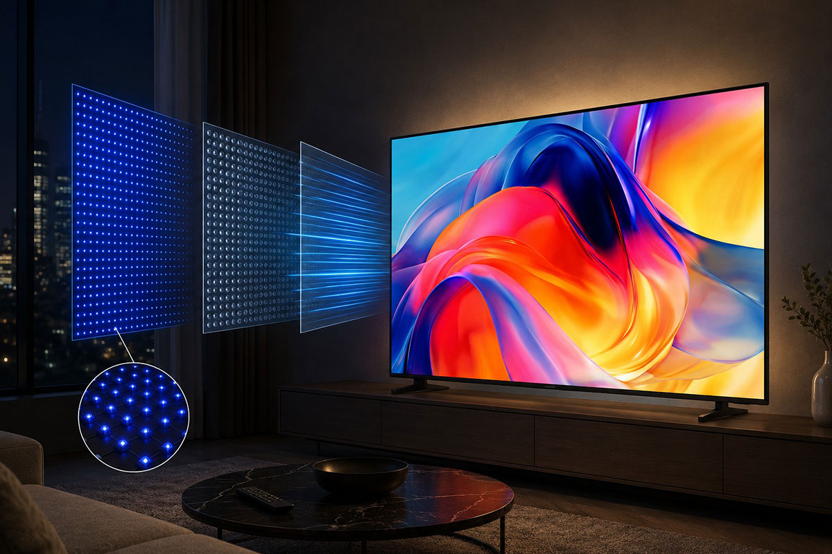 Chi tiết công nghệ đèn nền Mini LED trên tivi Samsung 43 inch UA43M77HAKXXV có gì hot?