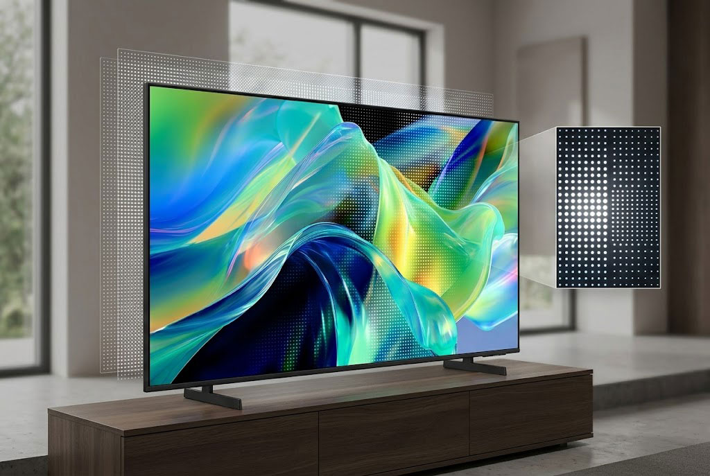Tivi Samsung UA50M1EHAKXXV với công nghệ Mini LED tối ưu độ tương phản ra sao?