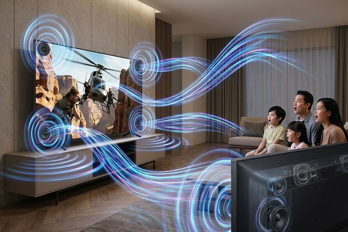 Công nghệ âm thanh OTS Lite trên tivi Samsung UA50U8500HKXXV có thực sự ấn tượng?