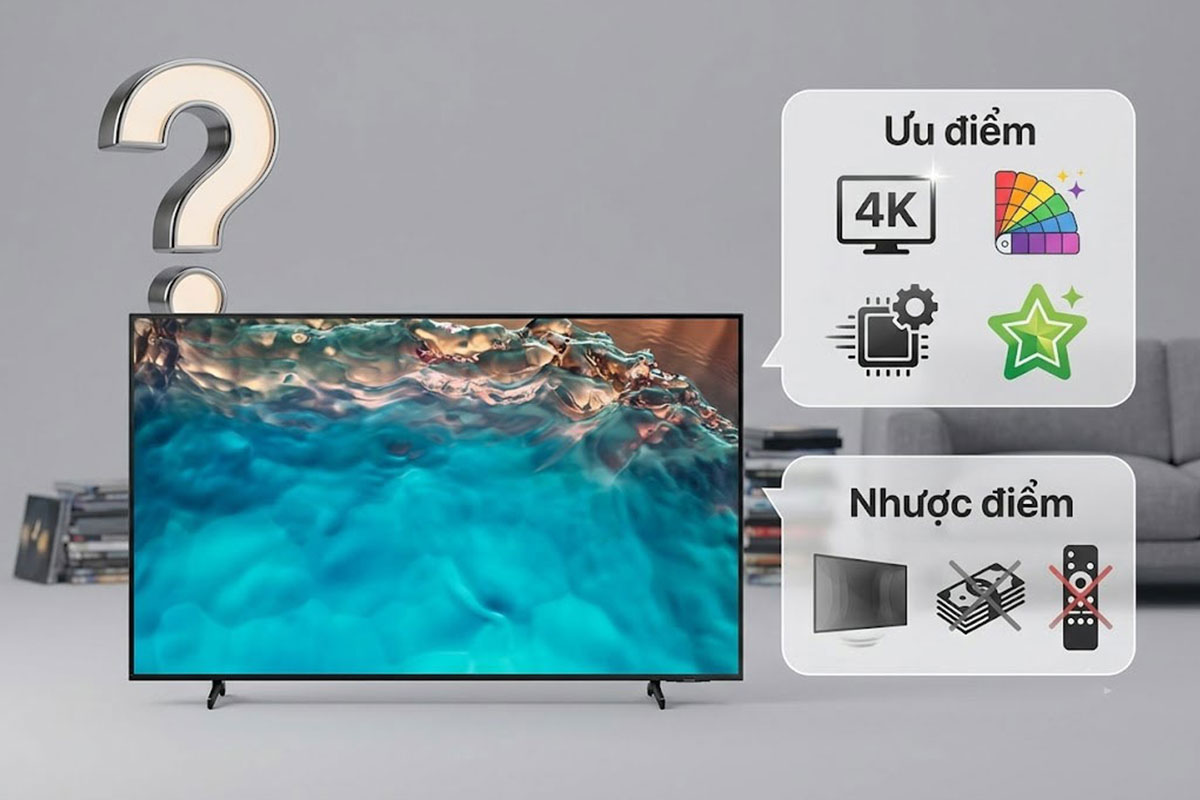 Có nên mua tivi Samsung 55 inch 4K UA55U8000HKXXV? Ưu nhược điểm là gì?