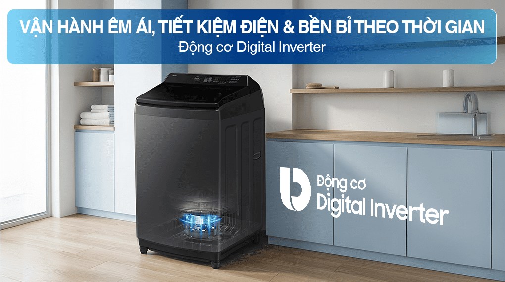 Phân tích những ưu điểm trên máy giặt Samsung 15kg WA80F15S5CSV thuyết phục người mua