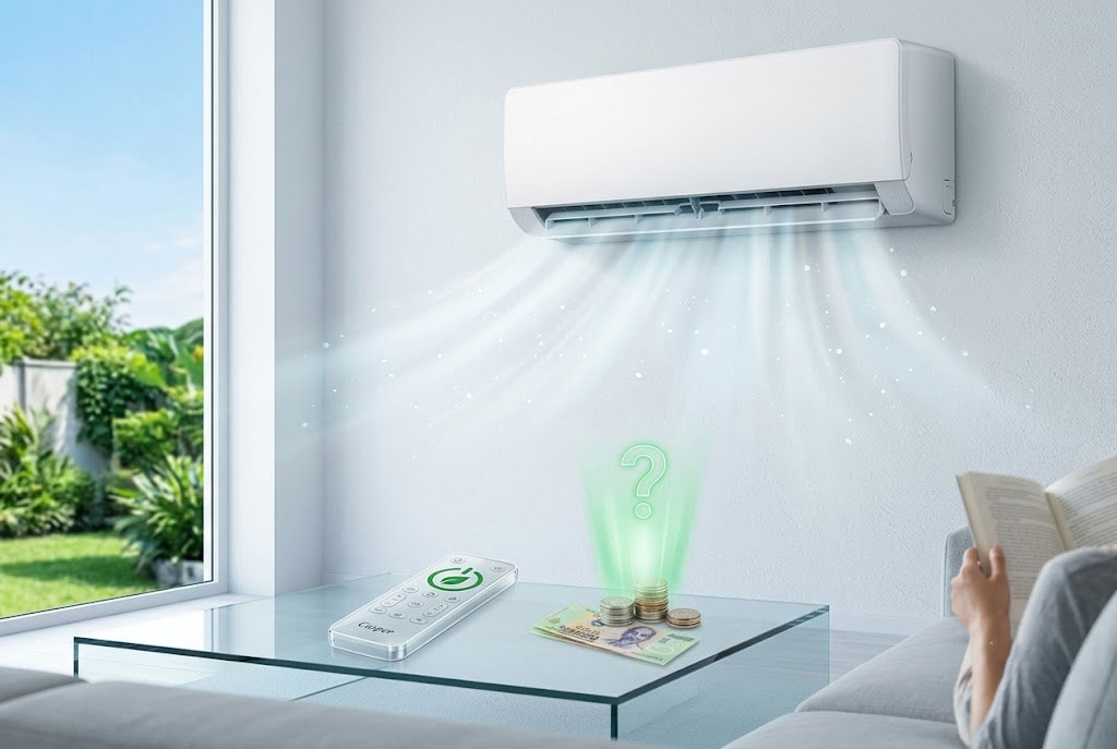 Bật chế độ iSave trên điều hòa Casper inverter XC-09IU38 giúp tiết kiệm thêm bao nhiêu điện?