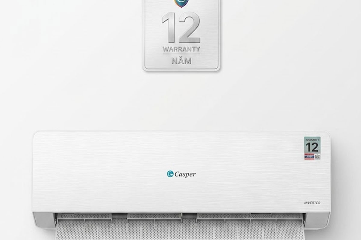 Máy nén điều hòa Casper inverter QH-18IU36A bảo hành 12 năm: Lời khẳng định độ bền từ hãng