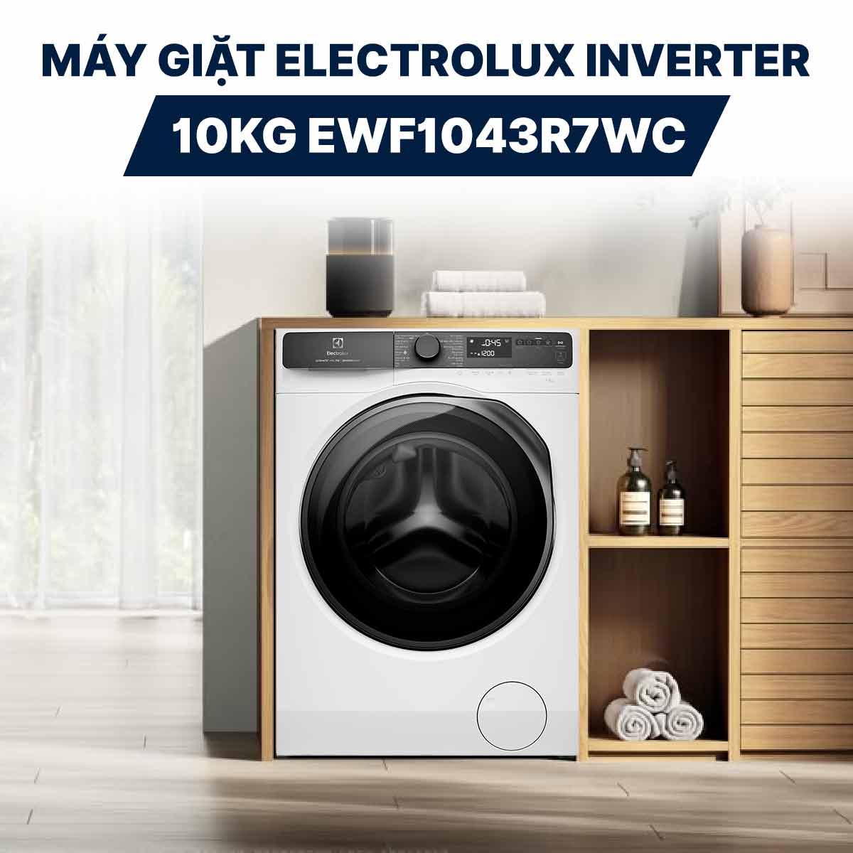 Máy giặt Electrolux 10kg EWF1043R7WC có đáng mua trong tầm giá 10-12 triệu đồng?