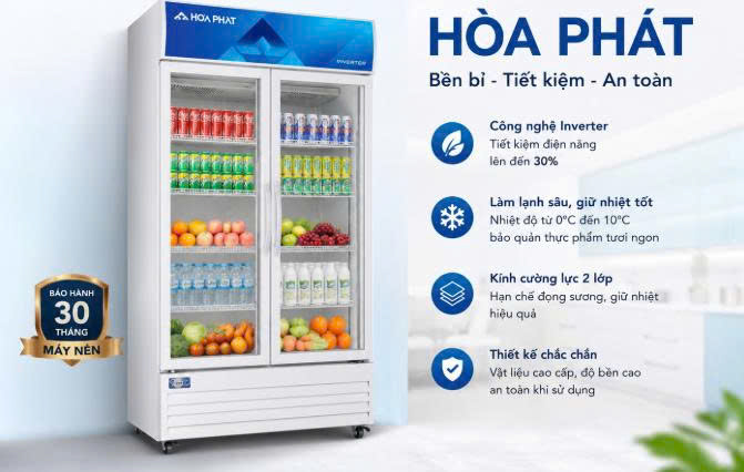 Vì sao tủ mát Hòa Phát ngày càng được ưa chuộng tại Việt Nam?