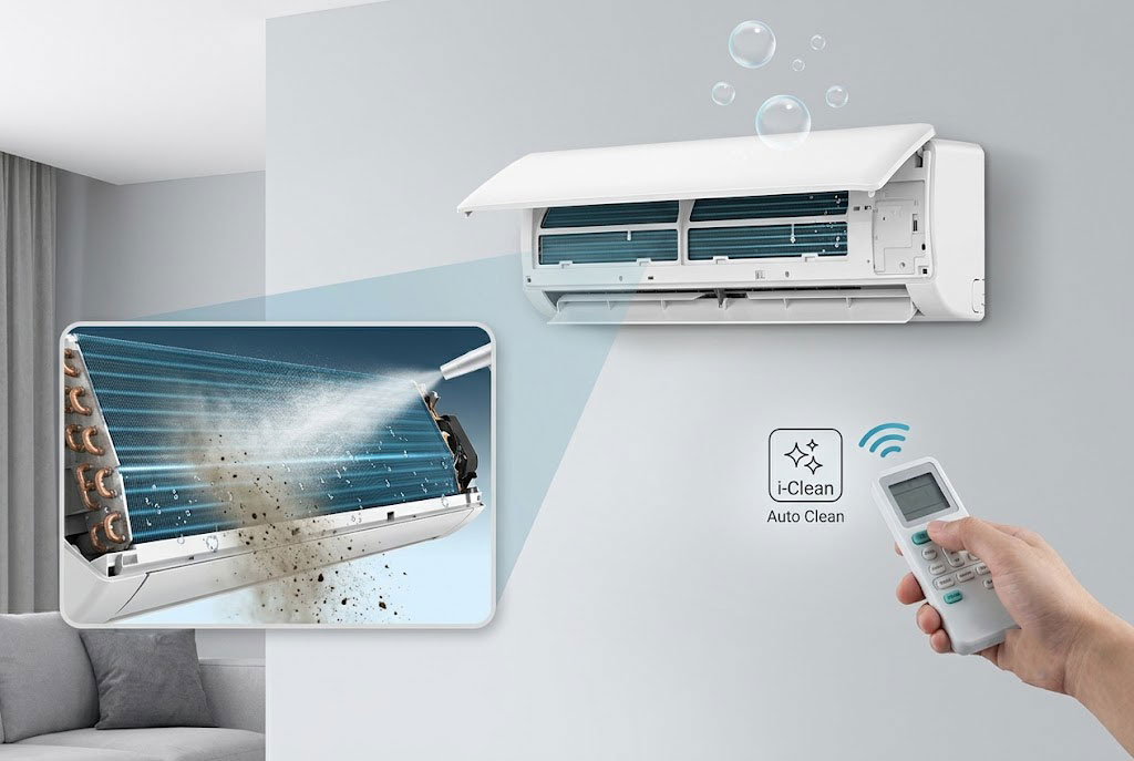 Sử dụng tính năng tự động làm sạch i-Clean trên điều hòa Casper JC-24IU36 thế nào cho đúng?