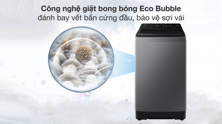 Tìm hiểu khả năng tiết kiệm điện, nước trên máy giặt Samsung 12kg WA40F12E4LSV