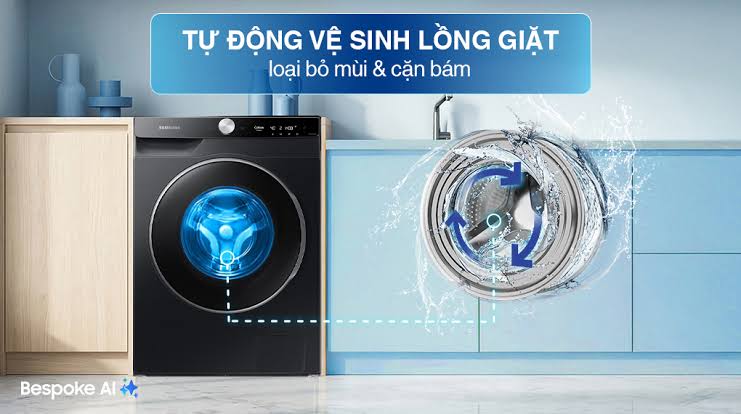 Xuống 7 triệu mua máy giặt Samsung 10kg cửa ngang WW10DG6U34LBSV có đáng? 