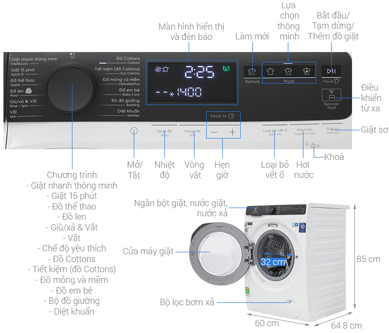 Giá 11 triệu: Máy giặt Electrolux 10kg EWF1043R7WC có nên xuống tiền mua