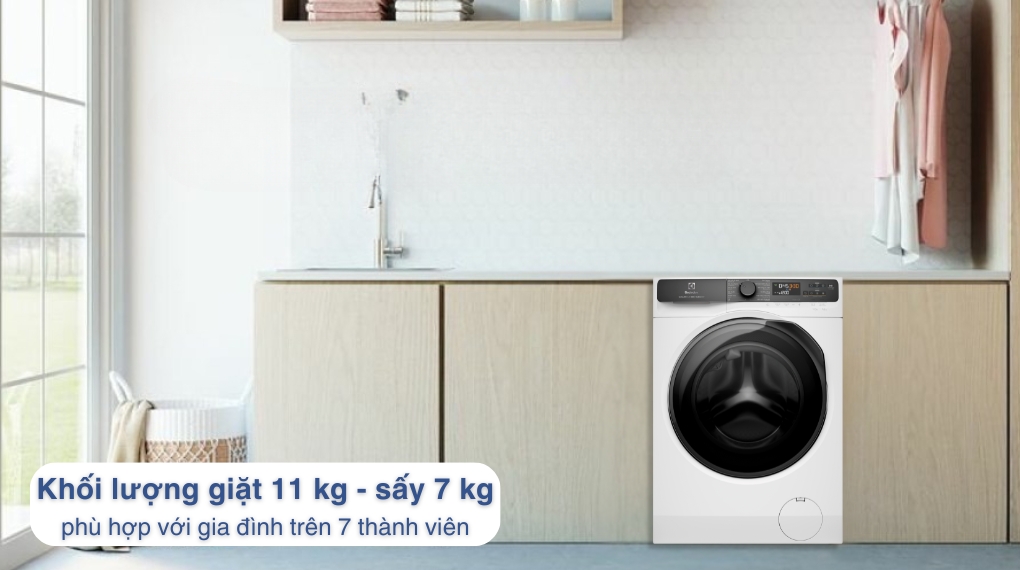 Máy giặt sấy Electrolux 11kg EWW1123P5WC có ưu, nhược điểm gì?