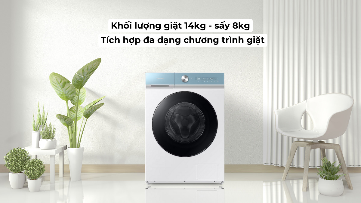 Máy giặt sấy Samsung giá rẻ WD14BB944DGM/SV còn có gì đặc biệt?