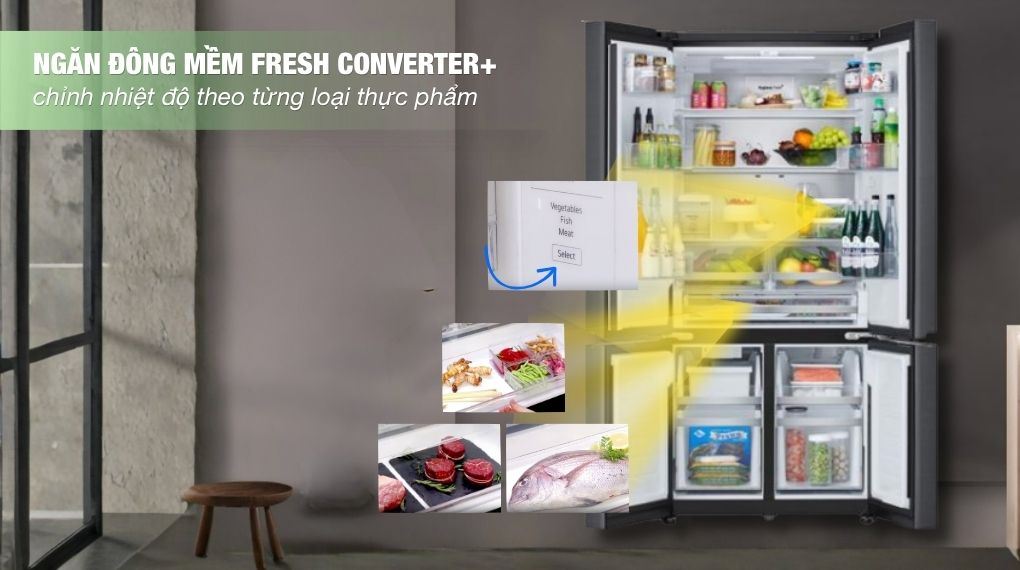 Tủ lạnh LG F61BMD 4 cánh hiệu quả sử dụng tốt và đáng mua