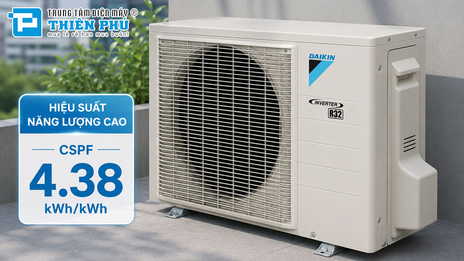 Tiết kiệm điện năng vượt trội với hiệu suất năng lượng cao
