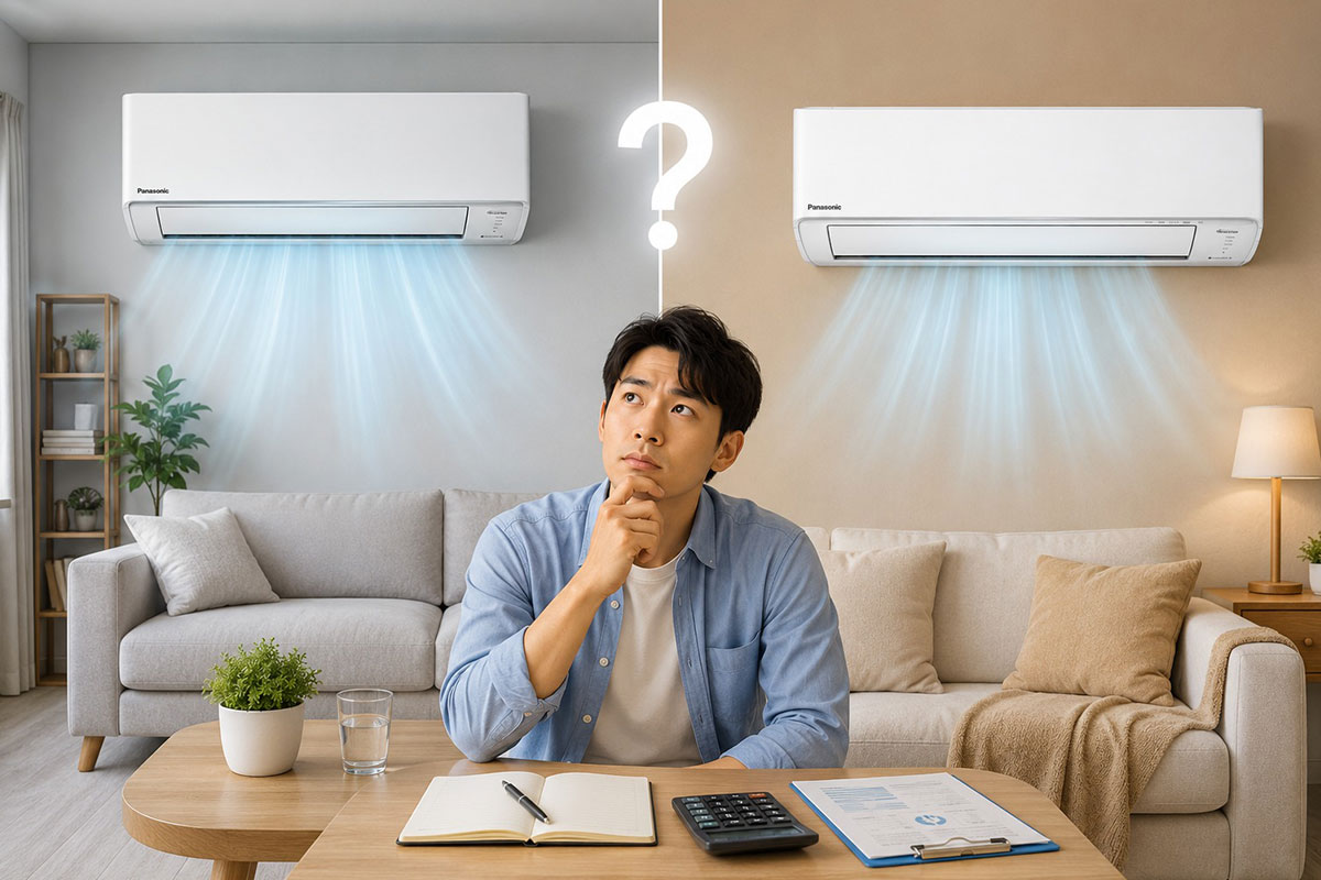 Nên chọn điều hòa Panasonic CS-U12BKH-8 hay dòng giá rẻ CS-RU12CKH-8D để tối ưu chi phí?