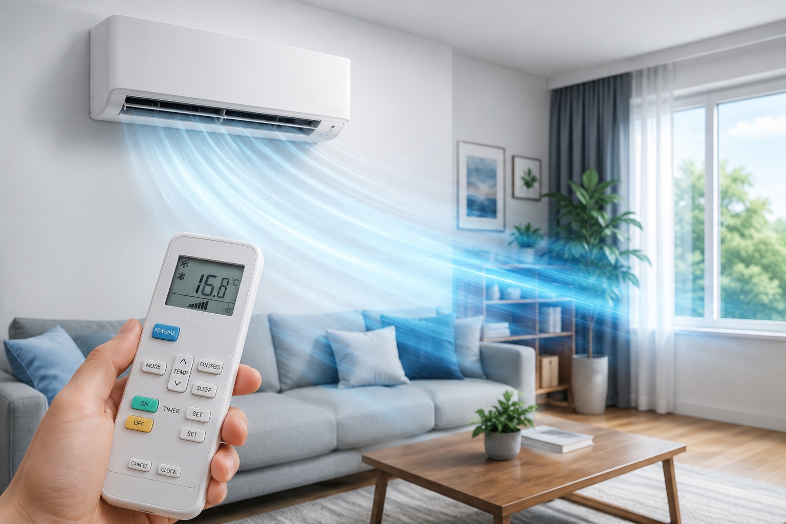 Chế độ Powerful trên điều hòa Panasonic CS-N18AKH-8 làm mát nhanh cỡ nào?