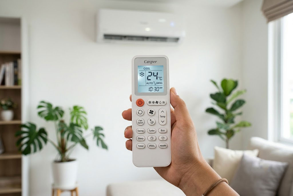 Ý nghĩa các ký hiệu trên điều khiển điều hòa Casper bạn đã biết chưa?