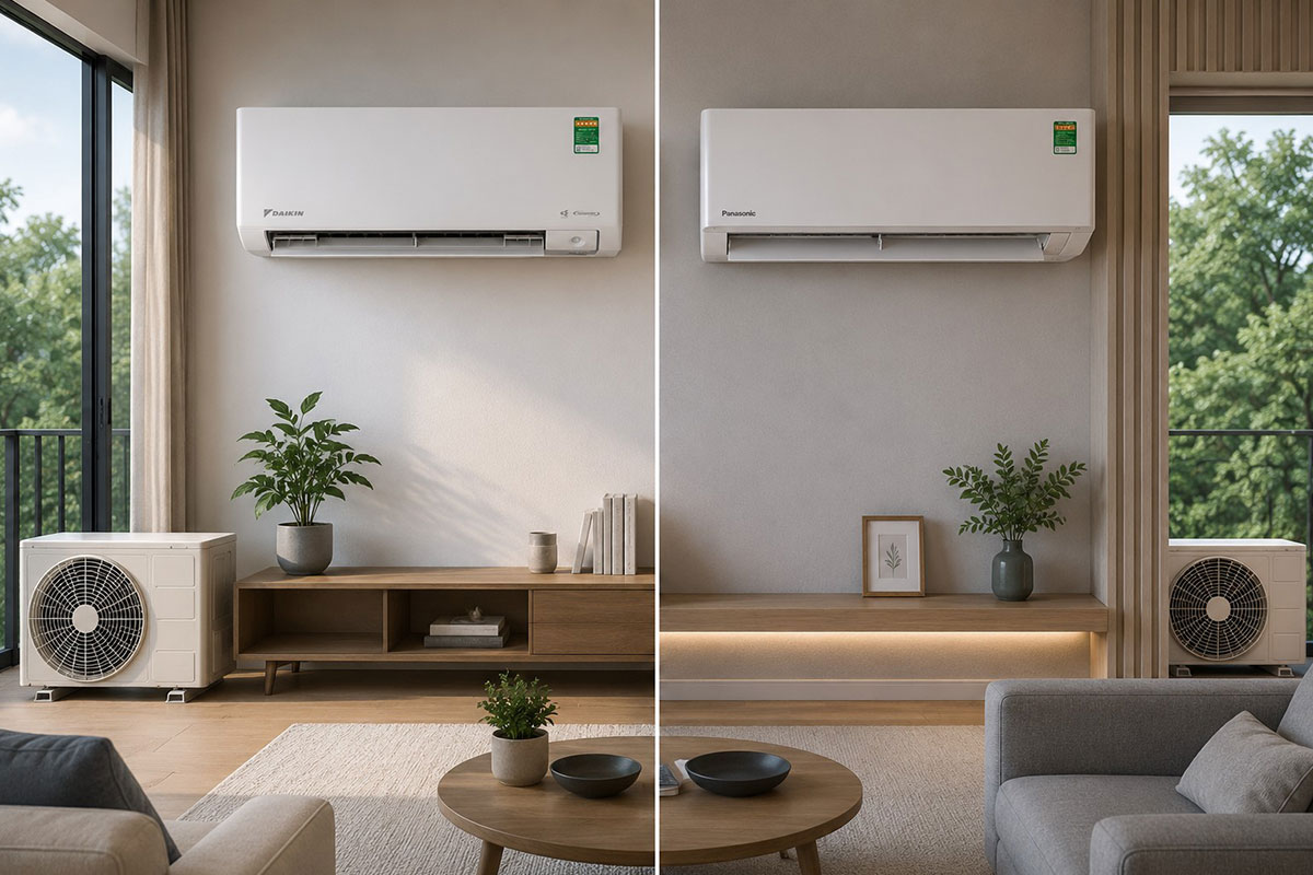 Đặt lên bàn cân điều hòa Daikin FTKM50AVMV và Panasonic CS-U18BKH-8, máy nào đáng mua hơn?