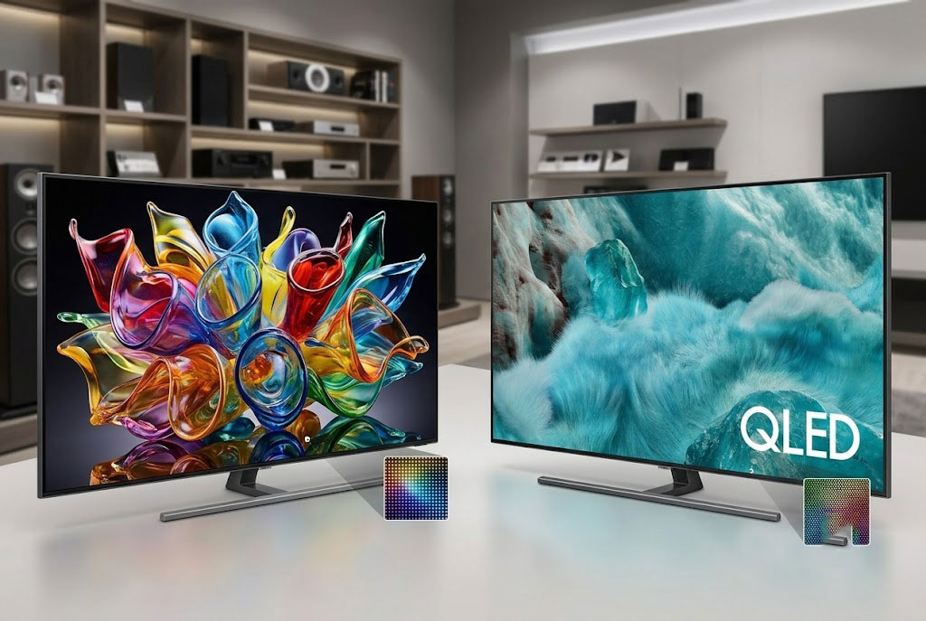 So sánh tivi Samsung Mini LED UA50M71H và Samsung QLED QA50Q7FA loại nào đáng mua?