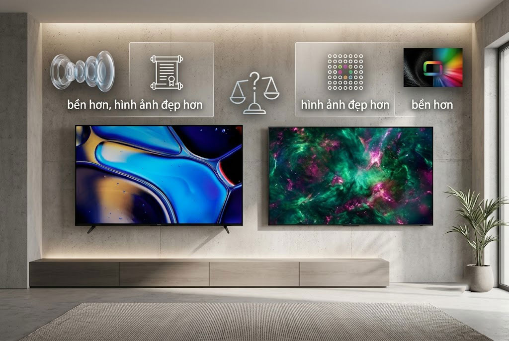 So sánh tivi Sony và tivi Samsung: Hãng nào bền hơn, hình ảnh đẹp hơn?