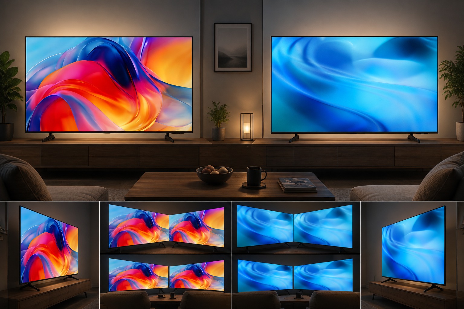So sánh tivi Samsung UA43M71H và Samsung UA43U8000H có gì khác nhau?