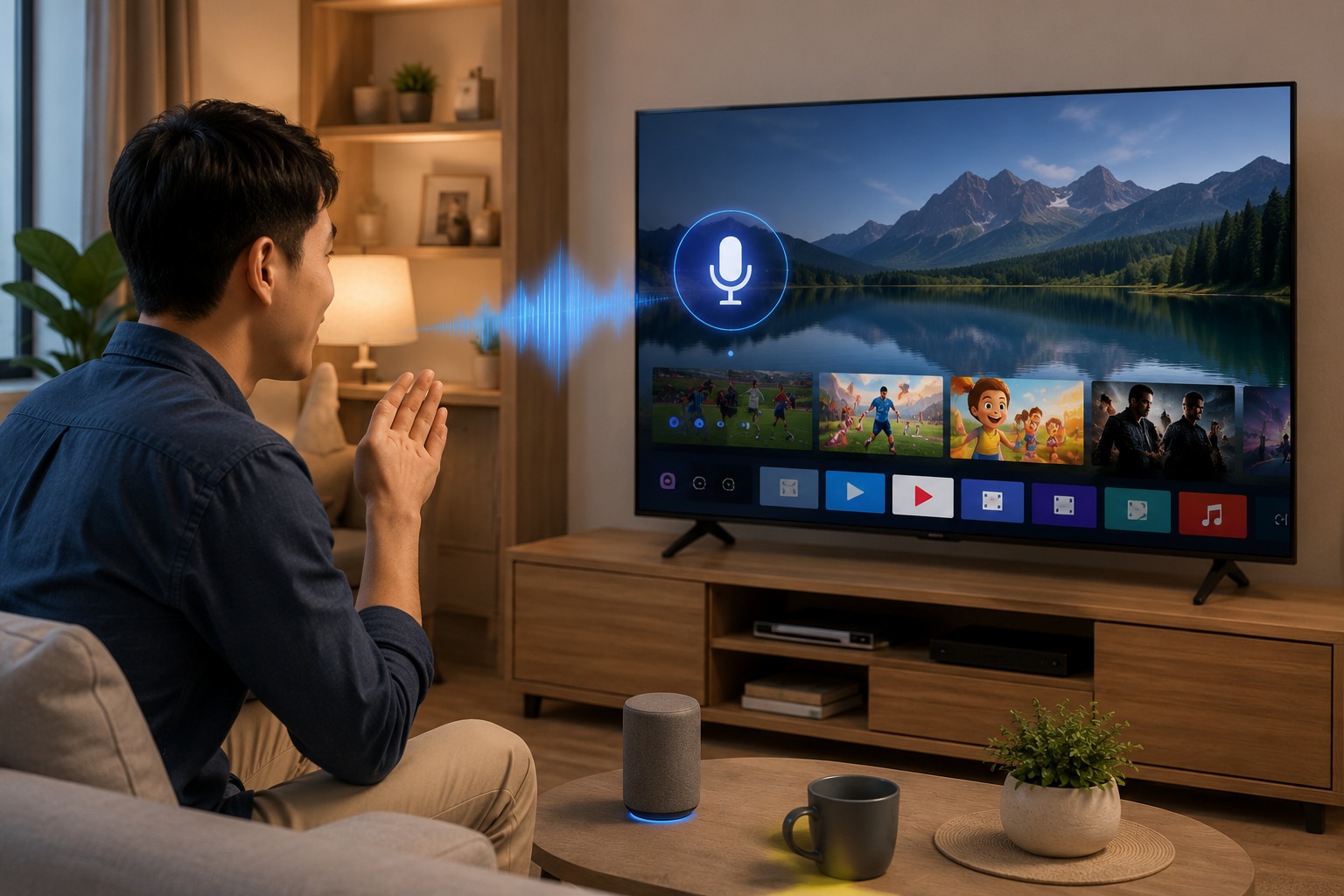 Hướng dẫn ra lệnh giọng nói rảnh tay không cần remote trên Google Tivi Sony